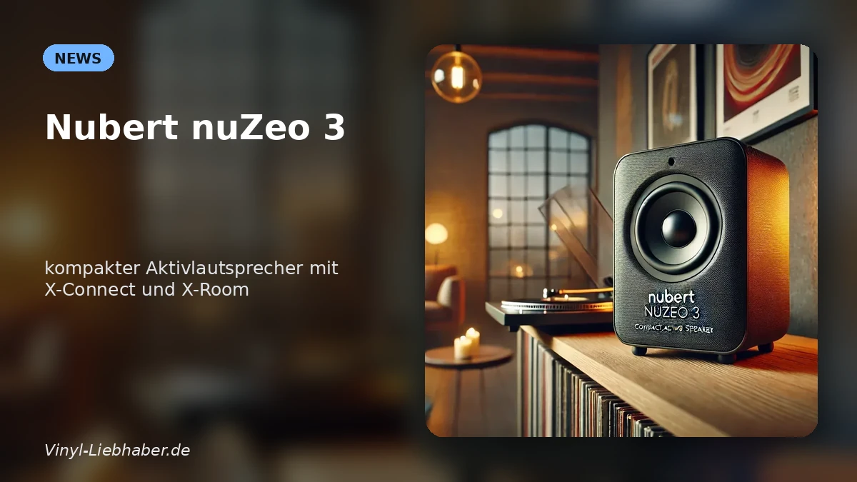 Nubert nuZeo 3: kompakter Aktivlautsprecher mit X-Connect und X-Room