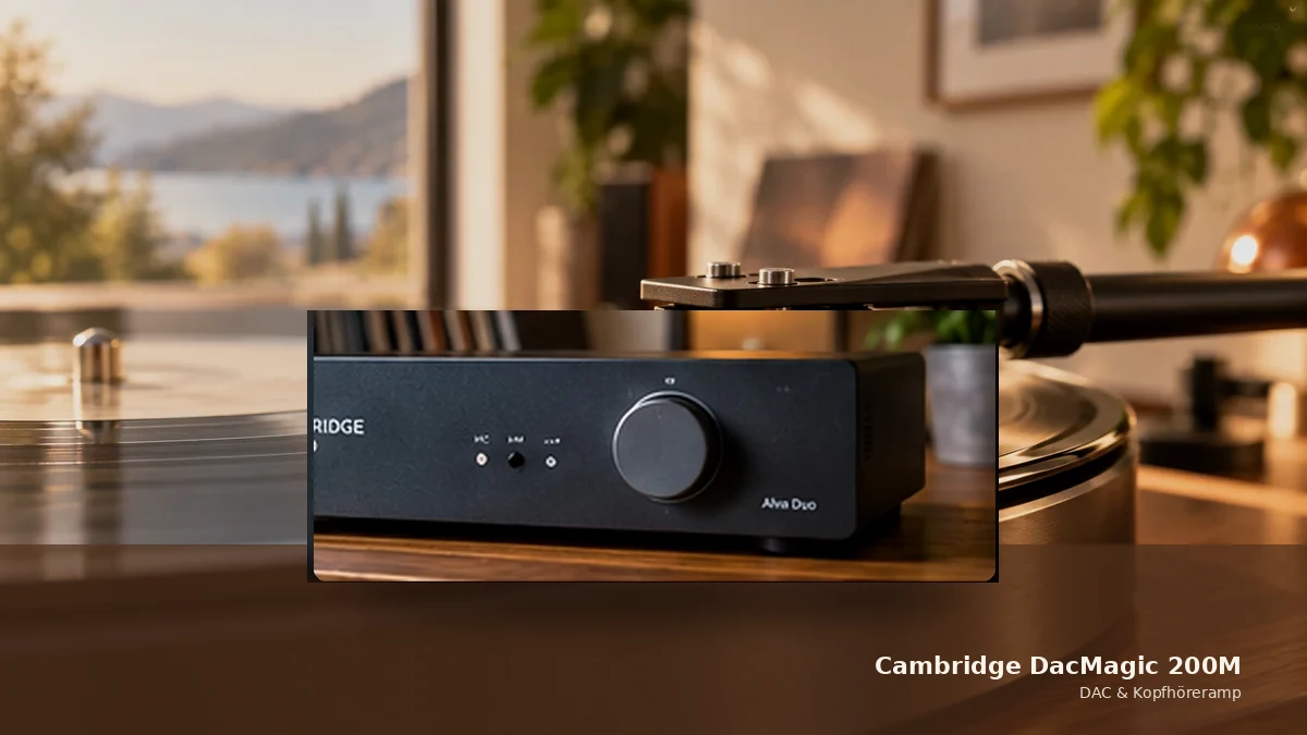 Redaktionelle Produktvisualisierung des Cambridge Audio DacMagic 200M
