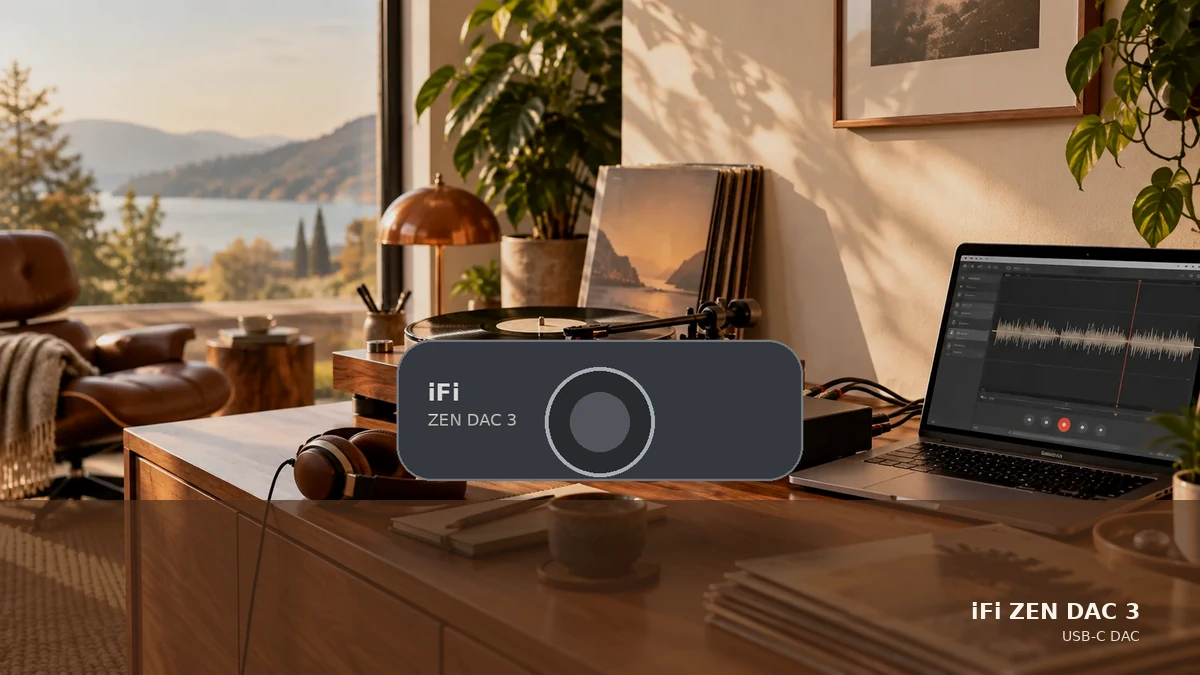Redaktionelle Produktvisualisierung des iFi ZEN DAC 3
