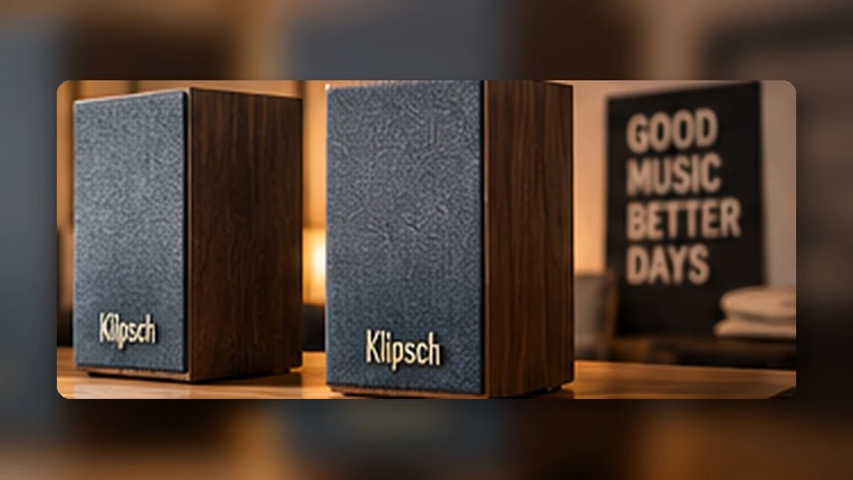 Redaktionelle Produktvisualisierung der Klipsch The Fives II