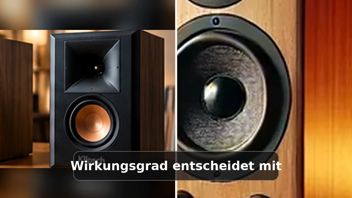 Lautsprecherpaar zur Erklärung des Kennschalldrucks