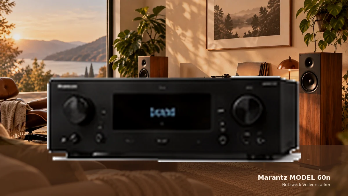 Redaktionelle Produktvisualisierung des Marantz MODEL 60n