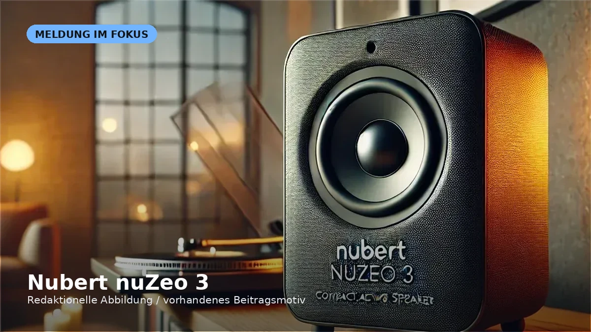 Visual zur Meldung „Nubert nuZeo 3: kompakter Aktivlautsprecher mit X-Connect und X-Room“