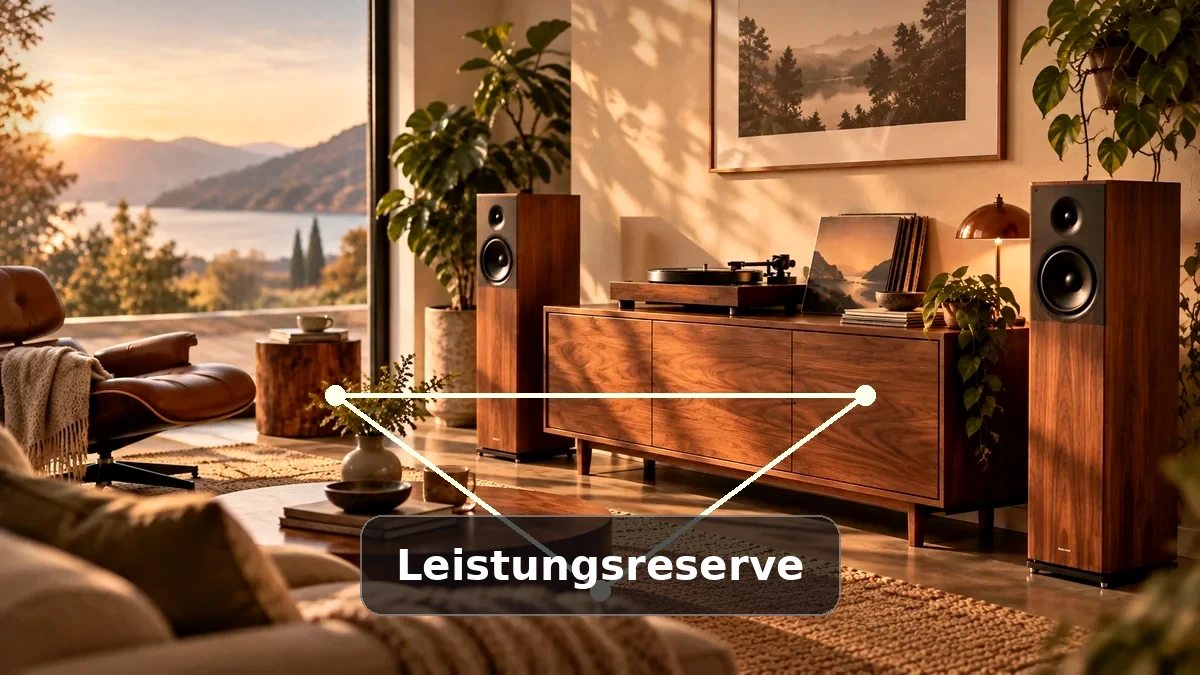 Stereoanlage mit Verstärker und Lautsprechern