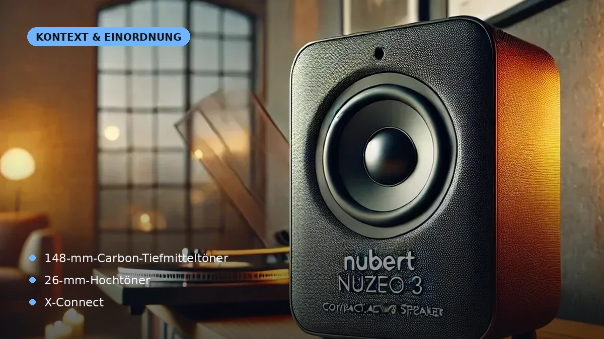 Zusätzliche Einordnung zu „Nubert nuZeo 3: kompakter Aktivlautsprecher mit X-Connect und X-Room“