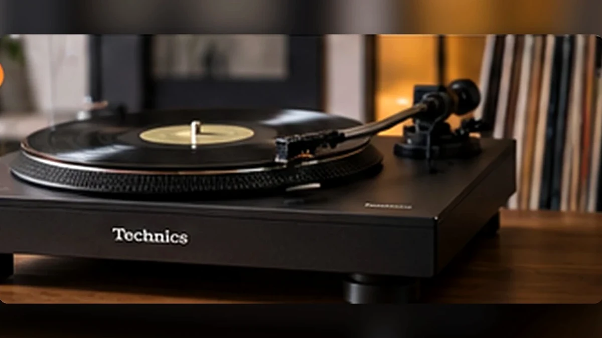 Technics SL-40CBT in einer Vinyl-Hörumgebung